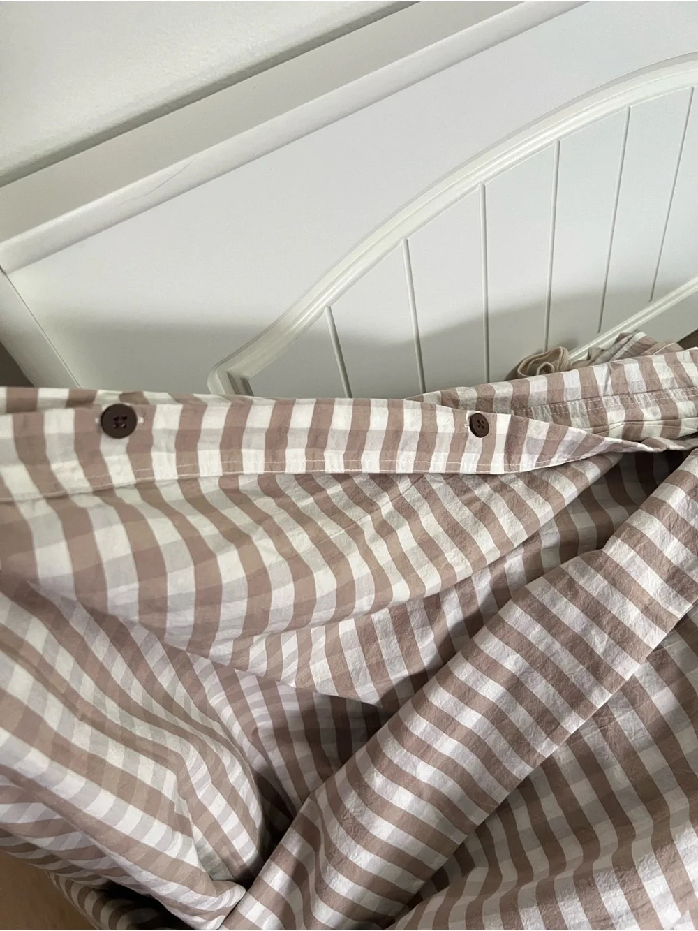 Coyuchi Organic Cotton Gingham Print Duvet Cover